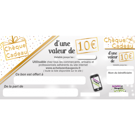 Chèque Cadeau Chèque Cadeau
