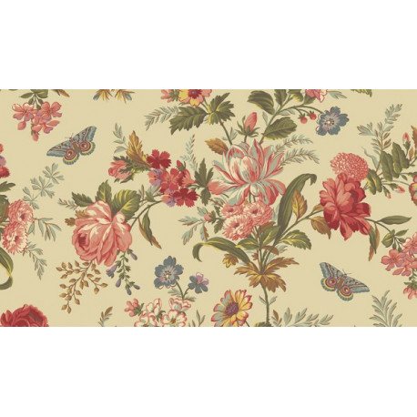 Tissu "Bisque" collection Lit de roses Tissu "Bisque" collection Lit de roses