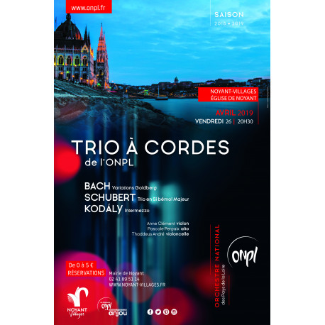 Concert trio à cordes ONPL - Tarif plein Concert trio à cordes ONPL - Tarif plein