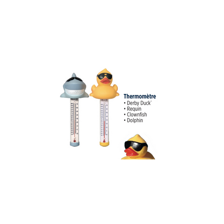 Thermomètre - Derby duck - Requin - Clownfish - Dolphin Thermomètre - Derby duck - Requin - Clownfish - Dolphin