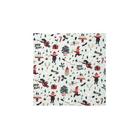 Tissu Elphes or collection Noël RICO DESIGN Tissu Elphes or collection Noël RICO DESIGN