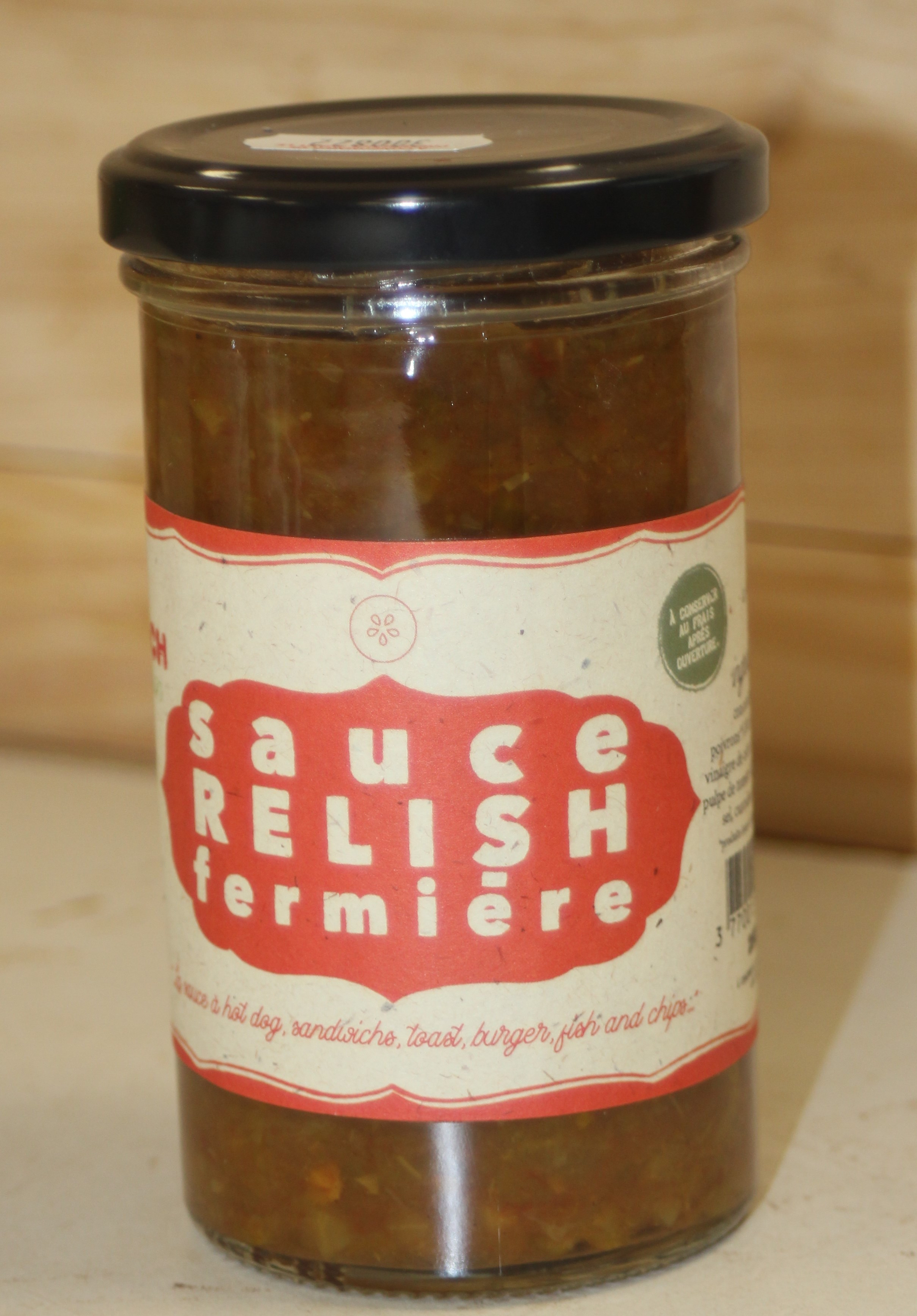 Sauce Relish BIO - LA FRENCH CORNICHON - Achetez en Baugeois Vallée
