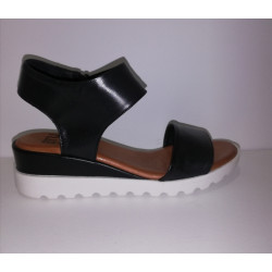 Sandales cabra cera noir