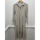 Robe longue beige