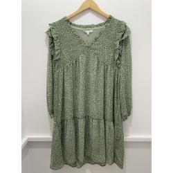 Robe verte babydoll