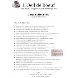 Carte Plats Unique 