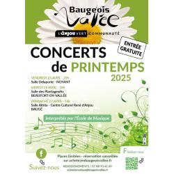 Concerts de Printemps 2025 de l'ecole de musique