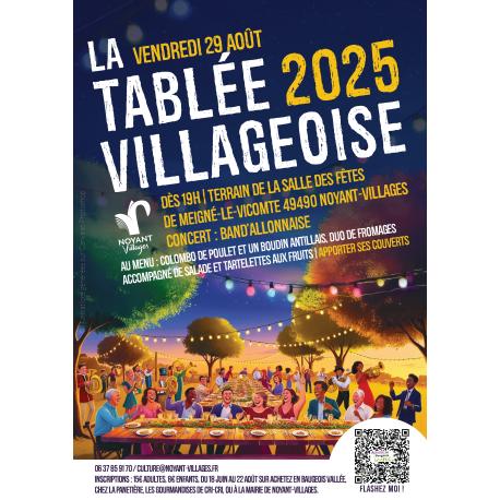 Tablée Villageoise 29 Août 2025 Tablée Villageoise 29 Août 2025