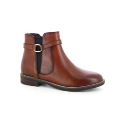 bottine cuir marron camini