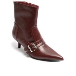 bottine bordeaux