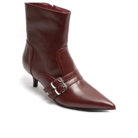 bottine bordeaux