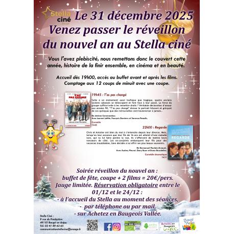 Soirée Réveillon du Nouvel An au Stella Ciné