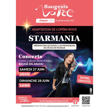 Représentations - adaptation de Starmania par les élèves et professeurs de l'école de musique
